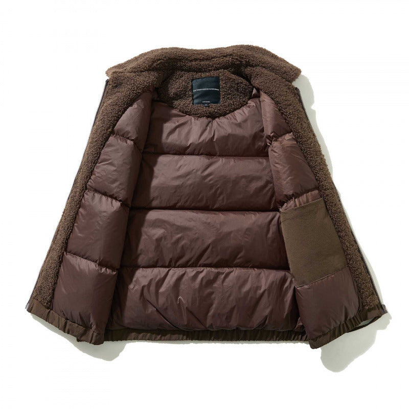 Unisex Padded Vest with Teddy Collar, Zipper and Elastic Hem Chichicherry