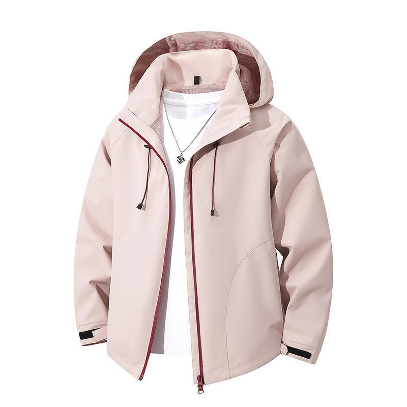 Men's Lightweight Softshell Hooded Jacket with Adjustable Hood and Wind- and Water-Repellent Membrane Chichicherry