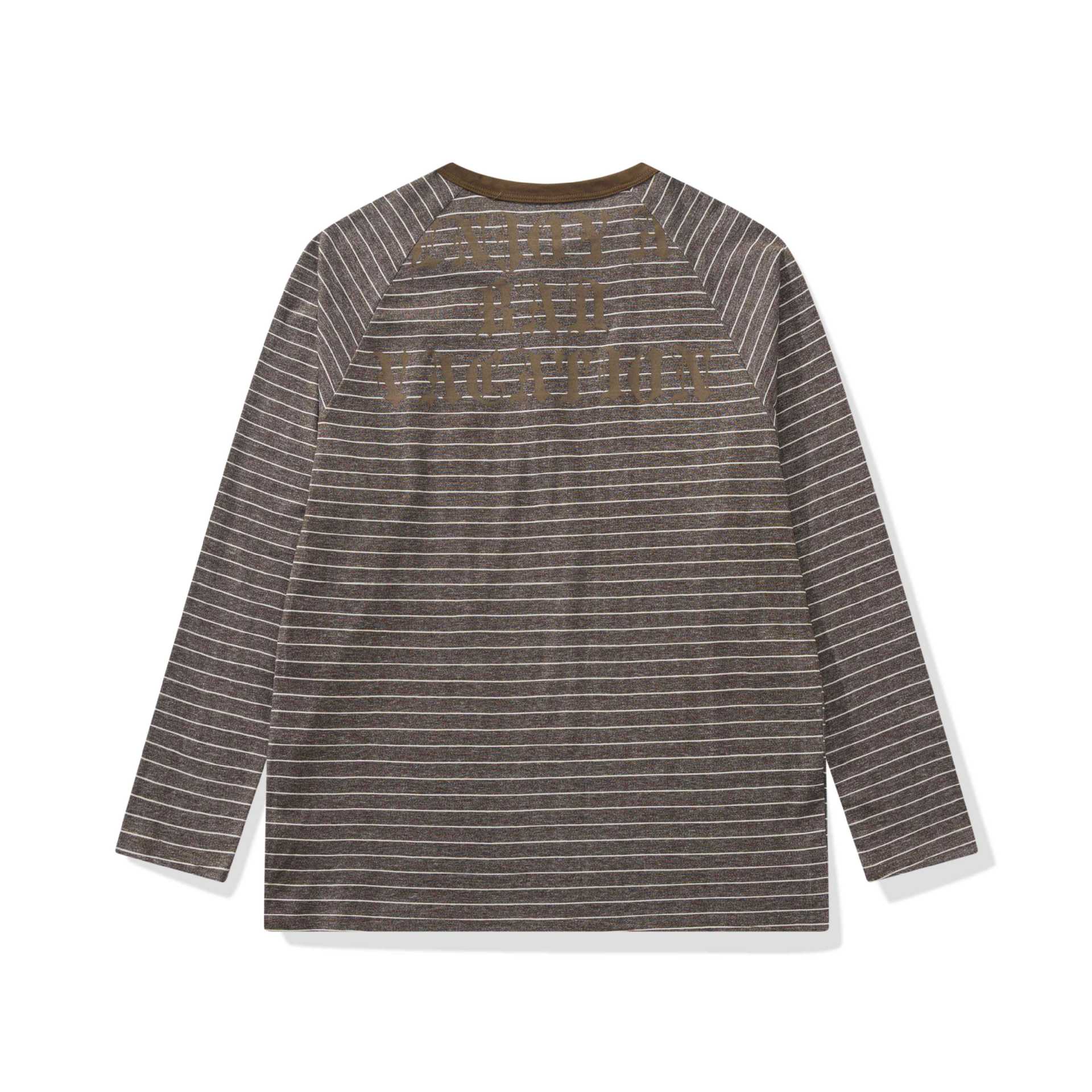 Men's Long Sleeve Henley with Raglan Sleeves and Button Placket Chichicherry