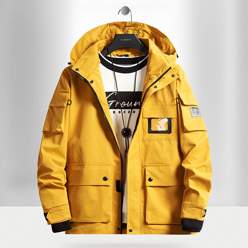 Men's Urban Tech Parka with hood, multifunctional pockets and thermal insulation Chichicherry