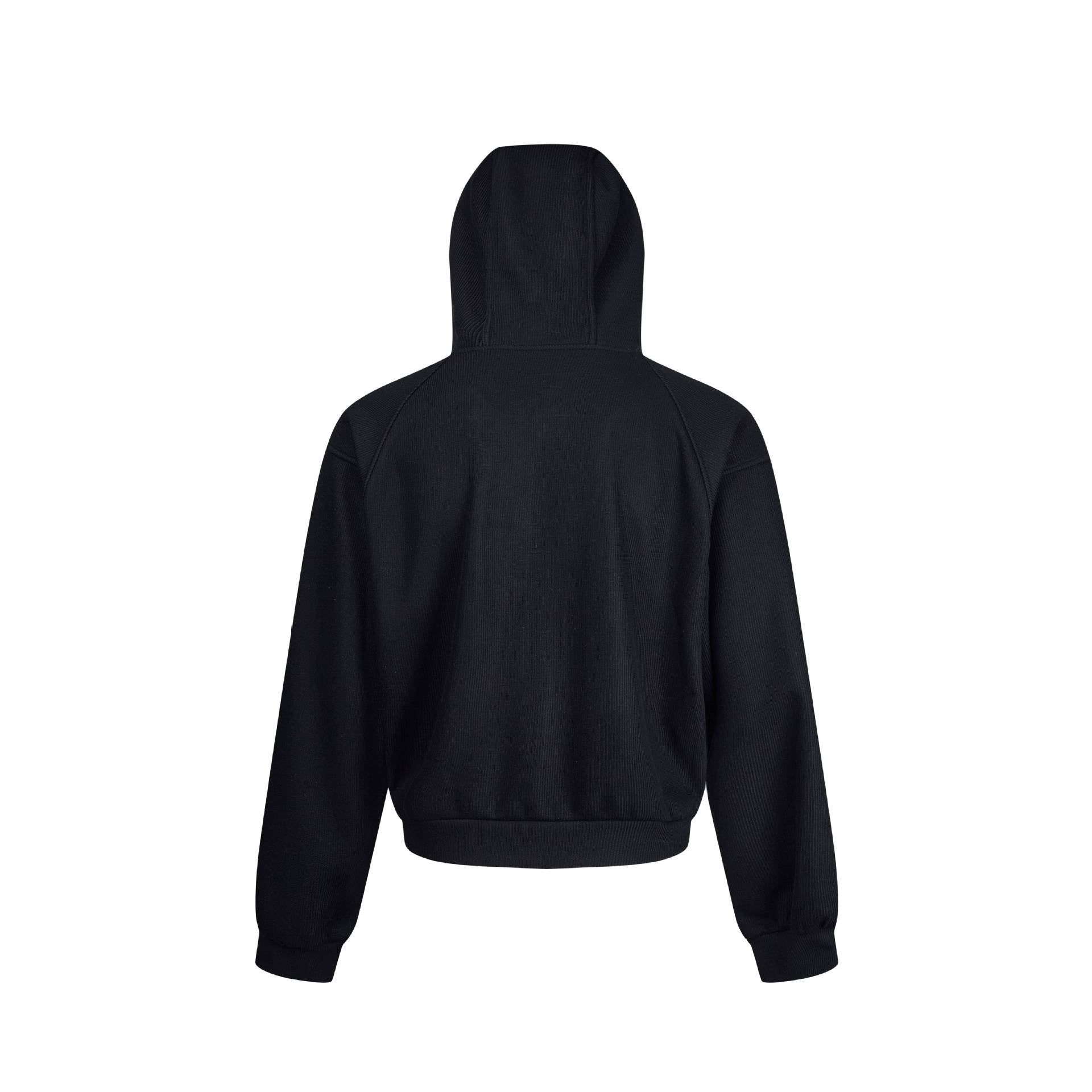 Ladies hooded sweatshirt jacket with zipper and raglan sleeves Chichicherry