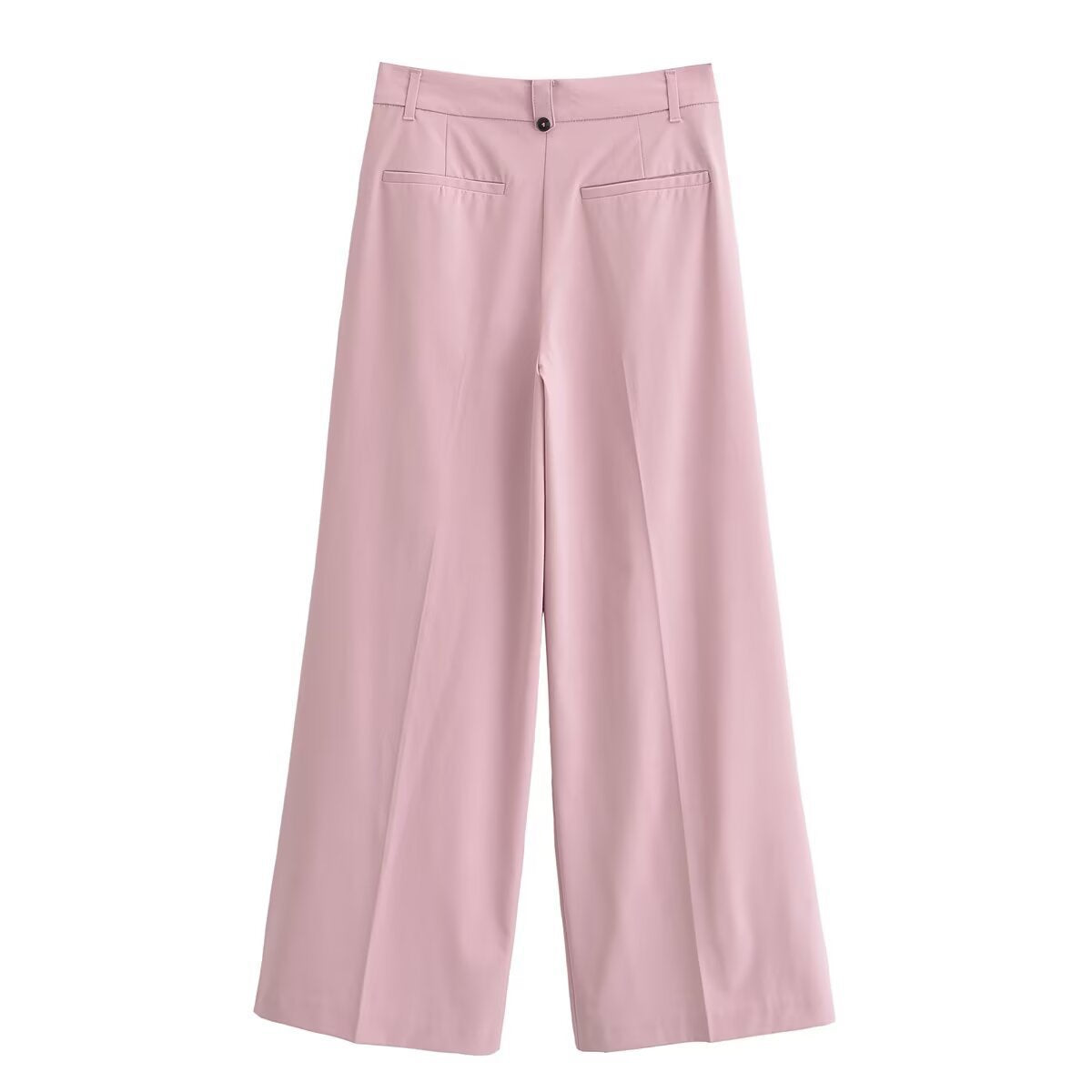 Ladies Wide Pleated Palazzo Trousers with High Waist Chichicherry