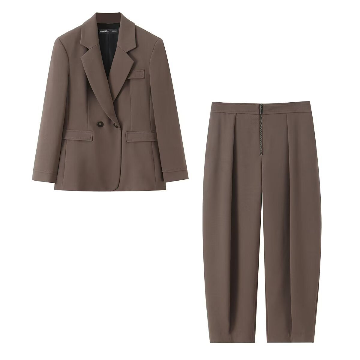 Women Tailored two-piece blazer and pleated pants set Chichicherry