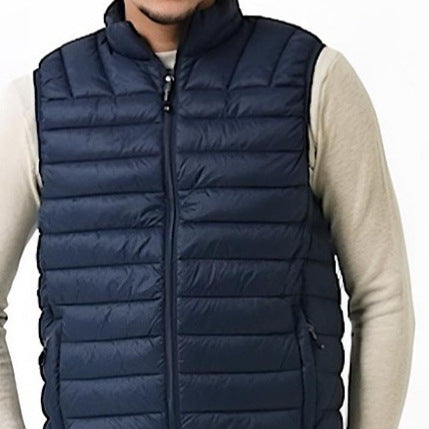 Men's quilted vest with Primaloft insulation, stand-up collar and zipper Chichicherry