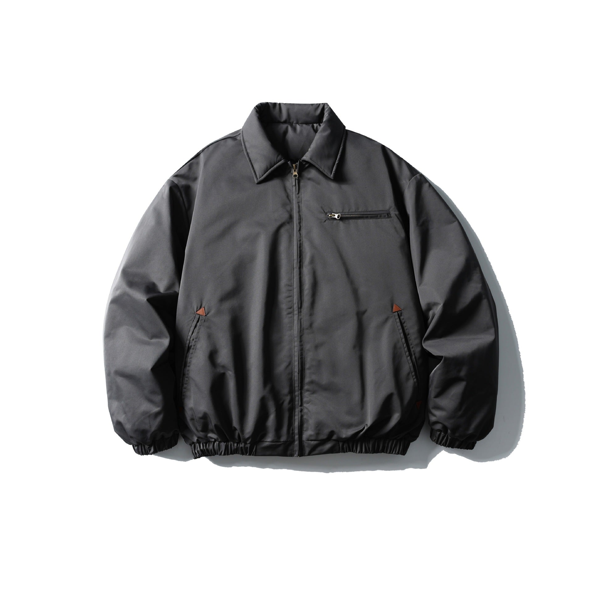 Men's Boxy Insulated Blouson with Zipper Chest Pocket Chichicherry