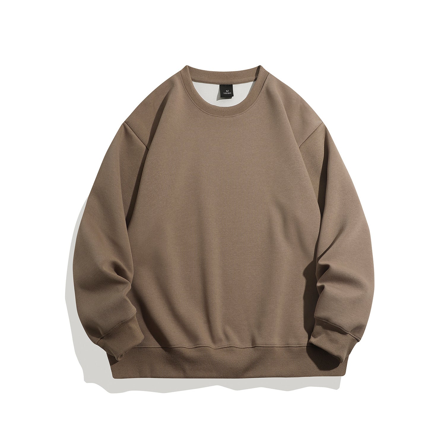 Men's Oversized Crew Neck Sweatshirt with Deep Fit, Raglan Sleeves, and Ribbed Cuffs Chichicherry