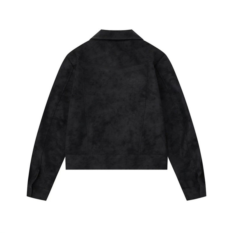 Women Military Inspired Short Jacket with Zipper, Decorative Button Plackets and Epaulettes Chichicherry