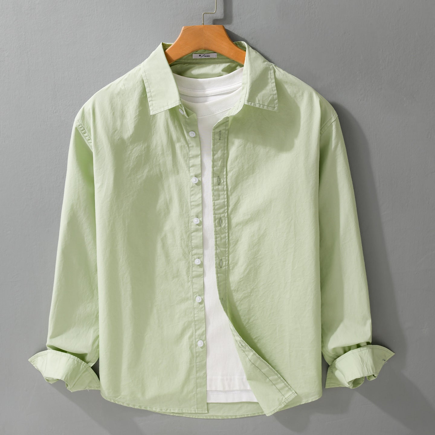 Men's Casual Layering Shirt with Integrated T-Shirt Insert Chichicherry