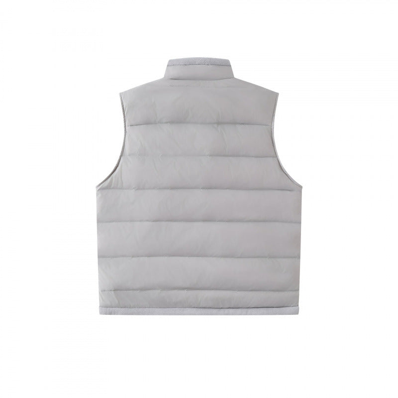 Unisex Lightweight padded thermal vest with stand-up collar and zipper Chichicherry