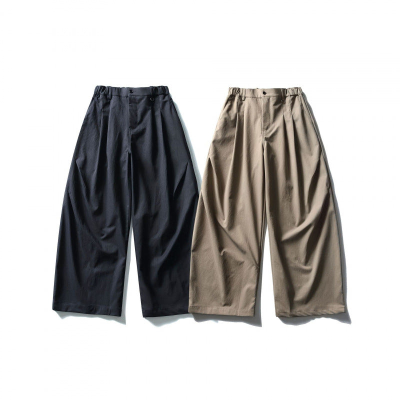 Women's Wide Culotte Pants with High Waist and Elastic Band Chichicherry