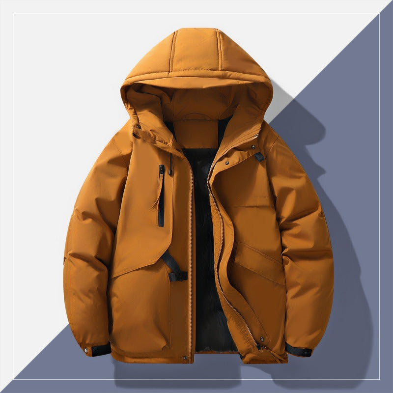 Men's Insulated Parka Jacket with Hood Chichicherry