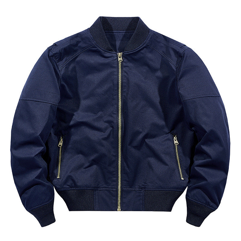 Men's lightweight bomber jacket in utility canvas with ribbed cuffs Chichicherry