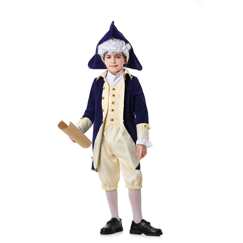 Boys historical costume with tailcoat and tricorn Chichicherry