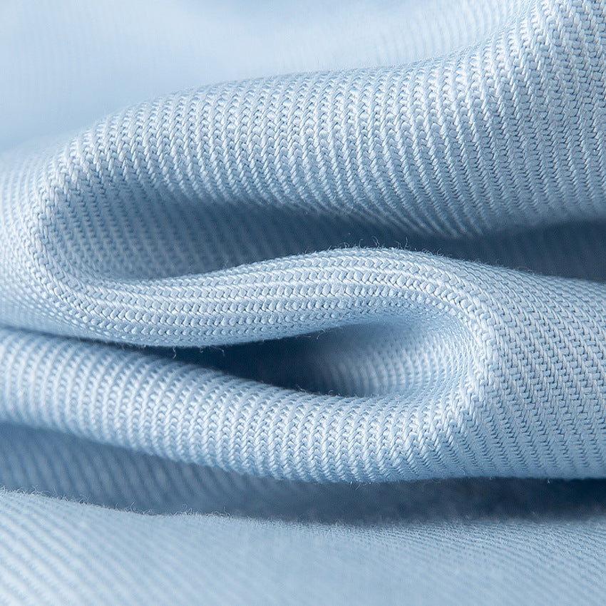 Women's wide linen-look trousers with high waist, crease and elastic back Chichicherry