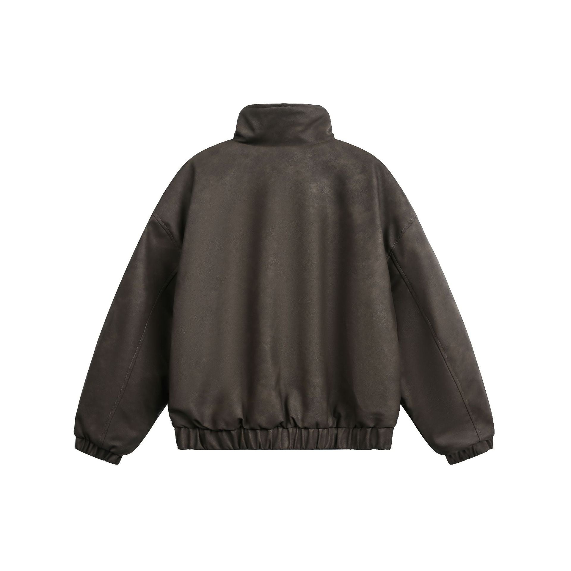 Men's Boxy Bomber in Aviator style with faux fur lining and high stand-up collar