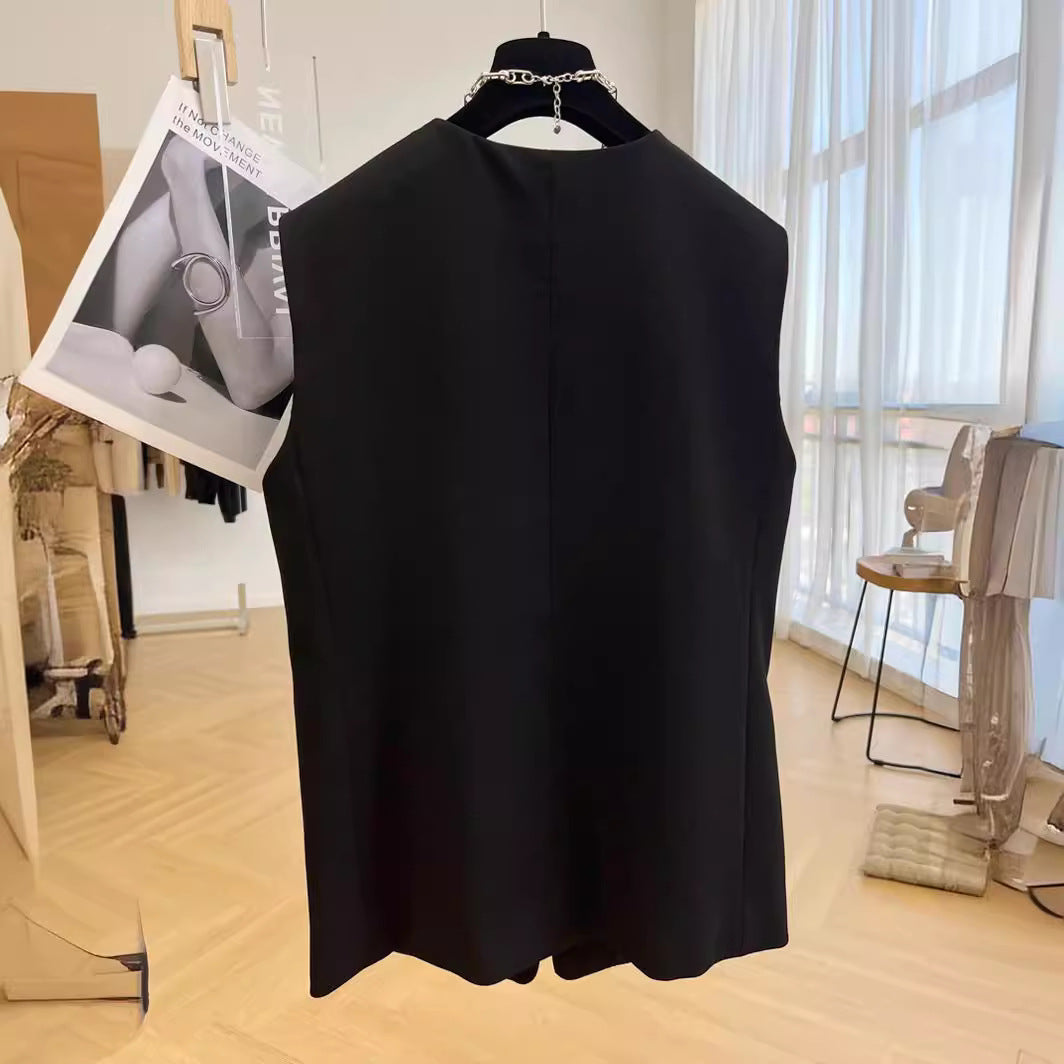 Women's sleeveless blazer vest Chichicherry