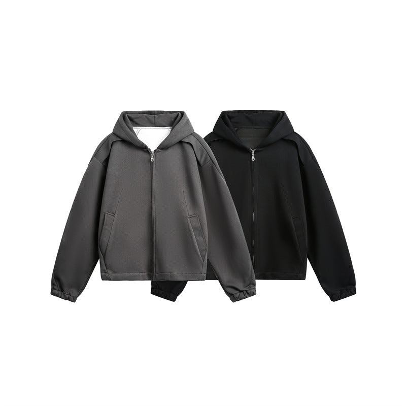 Unisex Lightly padded hooded zip jacket in boxy cut Chichicherry