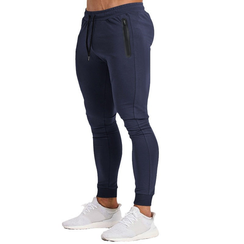Men's slim-fit jogging pants with zip pockets and drawstring Chichicherry