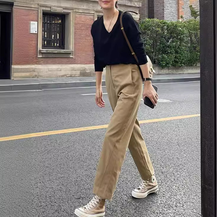Ladies Comfortable and Elegant Chino Pants Chichicherry