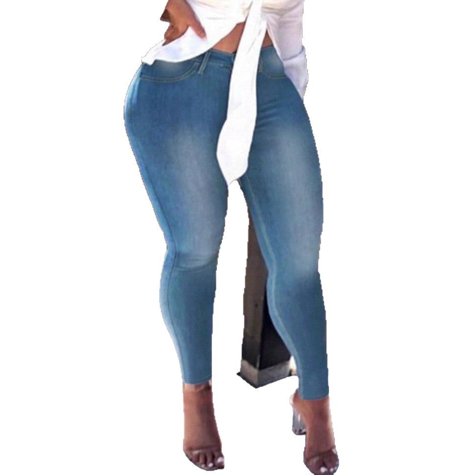 Women High-Waisted Shaping Jeggings in Skinny Look with Ankle-Length Fit Chichicherry
