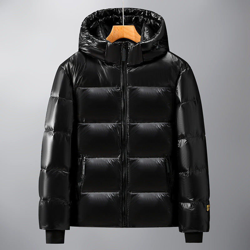 Unisex Glossy Quilted Parka with Metallic Lining and Carry Straps Chichicherry