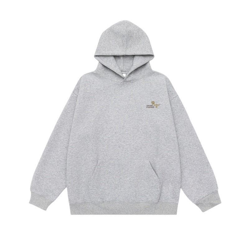 Unisex Oversized Hoodie made of heavy French Terry with kangaroo pocket and subtle chest embroidery Chichicherry