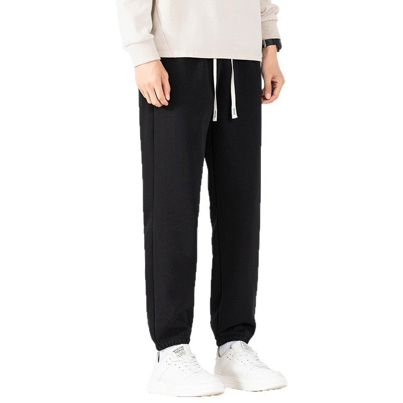 Men's loose-fitting fleece jogging pants with drawstring waistband and elastic leg cuffs Chichicherry