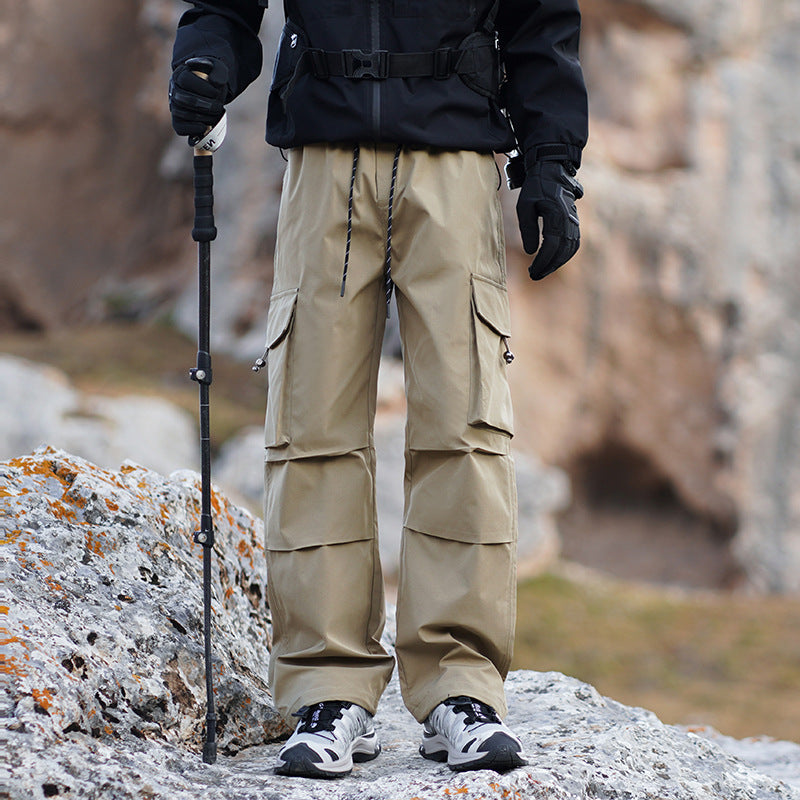 Men's Technical Outdoor Cargo Pants with Water-Repellent Stretch and Reinforced Knees Chichicherry