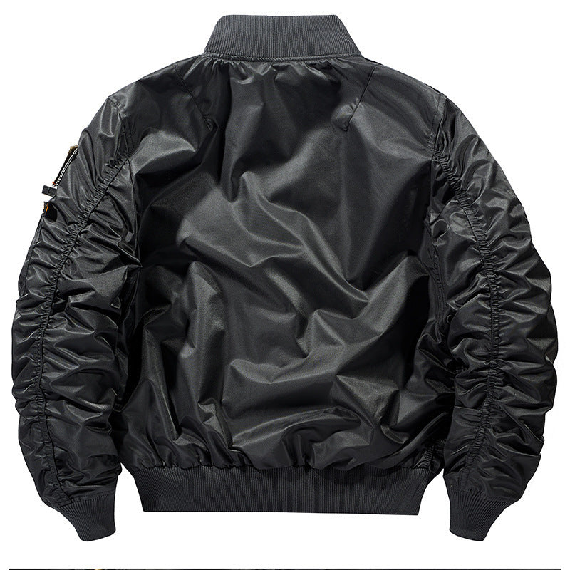 Men's flight bomber jacket with multiple zip pockets and ribbed cuffs Chichicherry