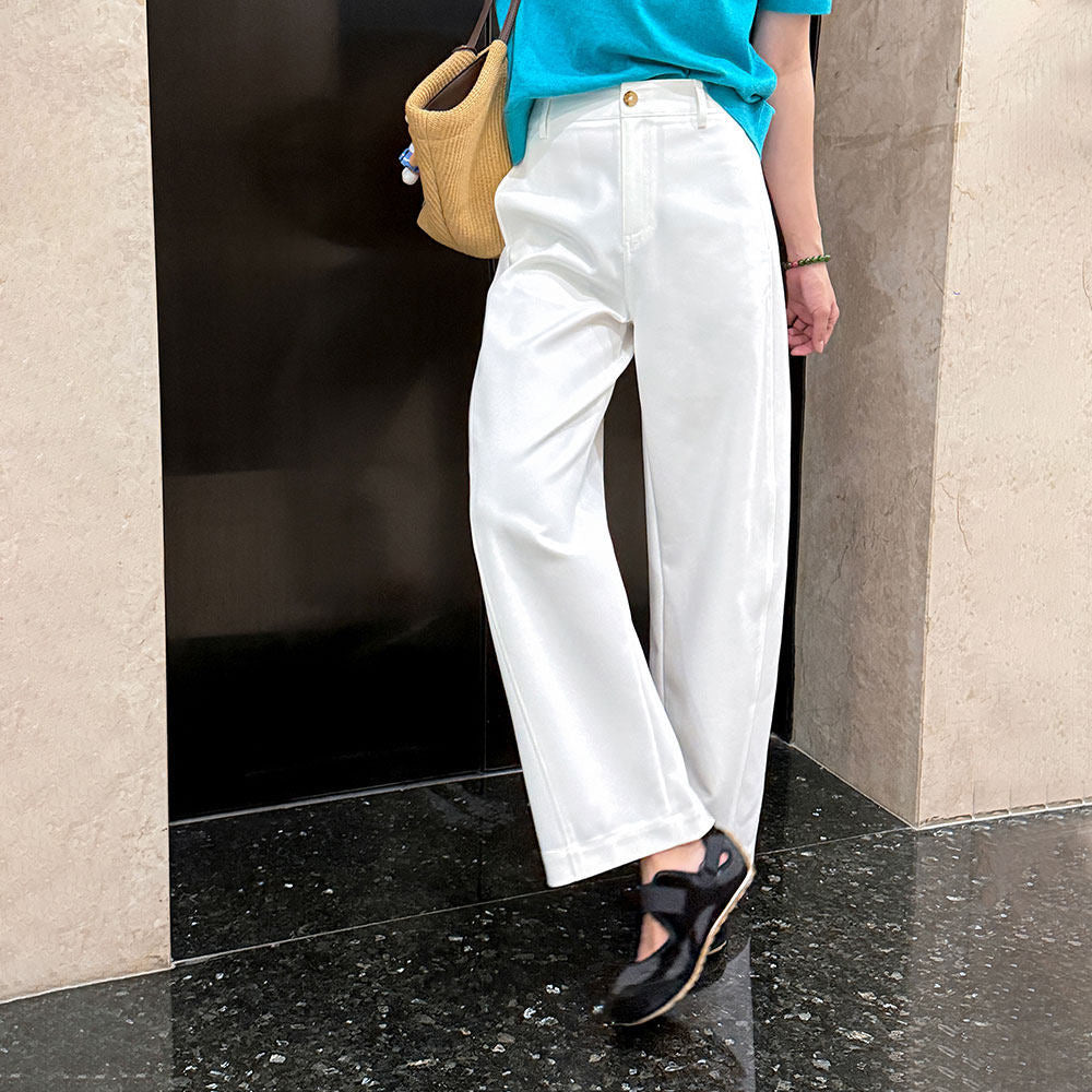 Women's Comfortable and Modern Wide Fabric Trousers Chichicherry