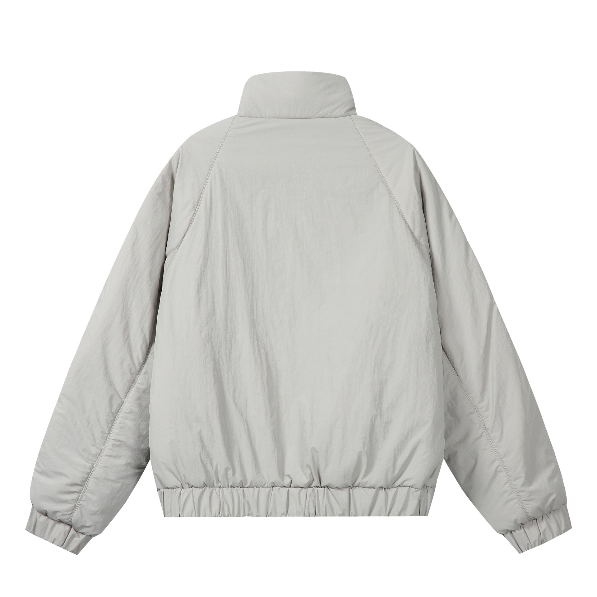 Unisex Boxy-padded Short Jacket with voluminous Funnel Collar Chichicherry
