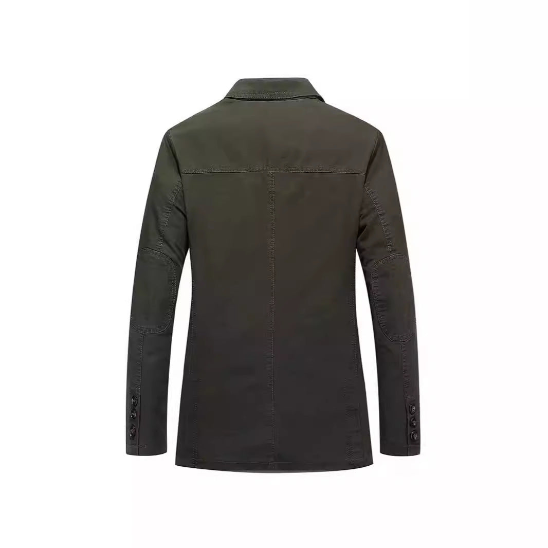 Men's jacket in casual style with three-button front and patch pockets Chichicherry