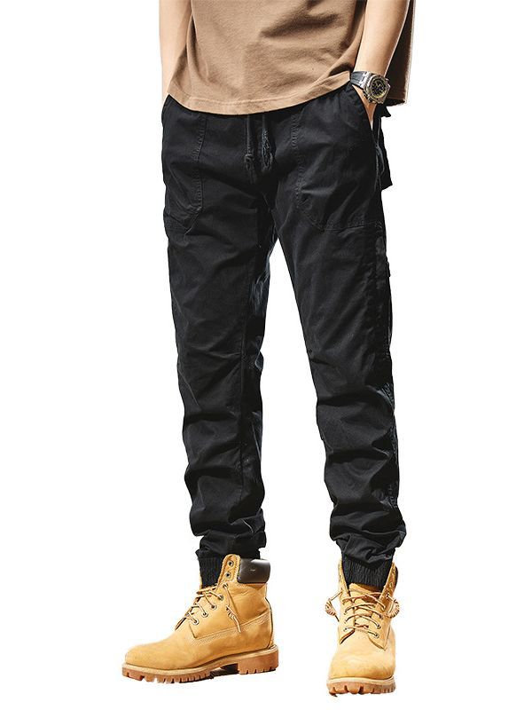 Men's Cargo Jogger Pants with Multi-Function Pockets Chichicherry