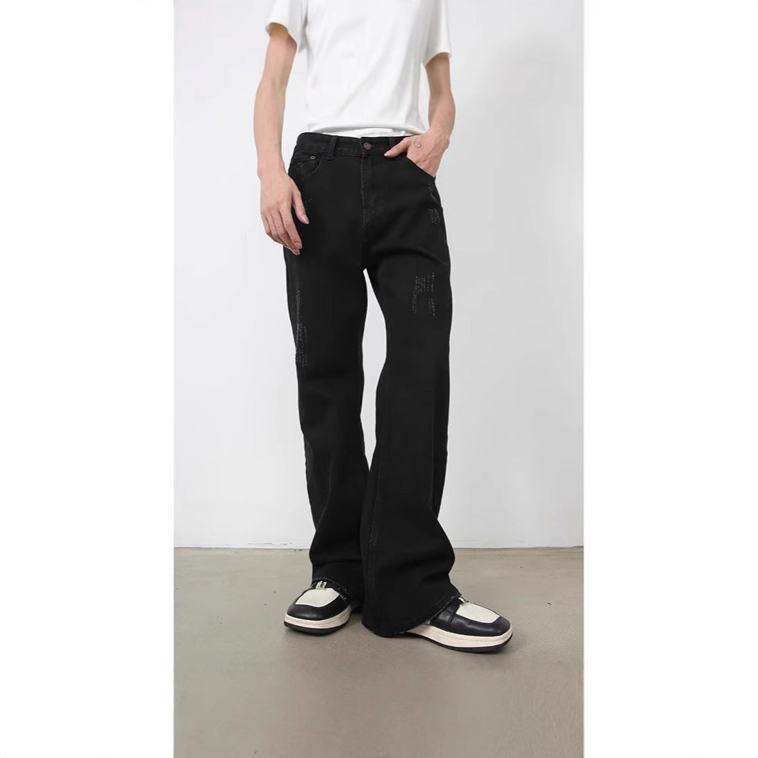 Men's Loose-Fitting Denim Pants Chichicherry