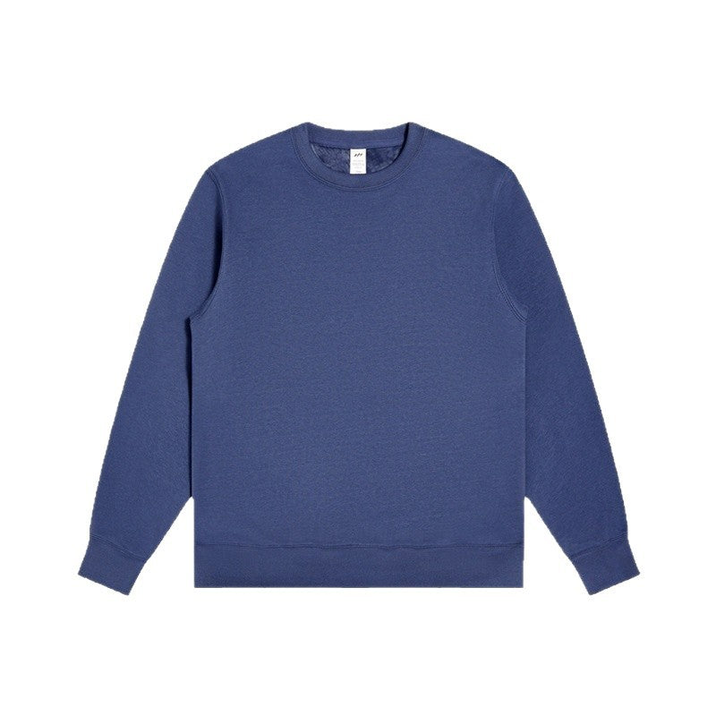 Unisex Minimalist Cotton Sweatshirt with Round Neck, Ribbed Cuffs & Relaxed Fit Chichicherry