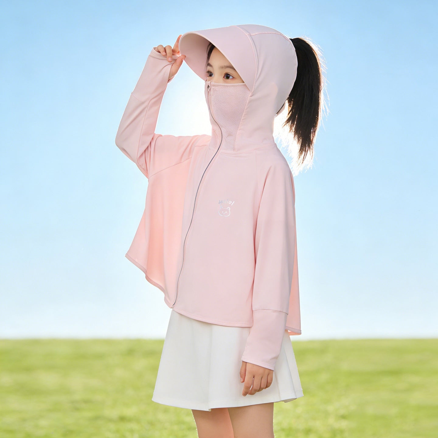 Girl Lightweight UV Protection Hoodie Chichicherry