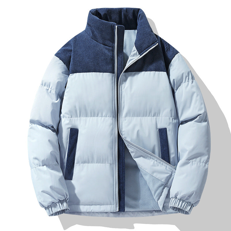 Women's quilted jacket with cord inserts, padded thermal filling and stand-up collar Chichicherry