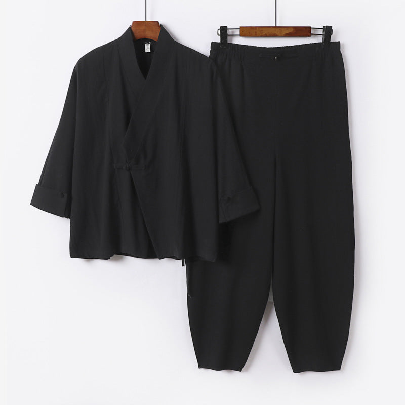 Men's Zen-inspired Kimono Loungewear Set Chichicherry