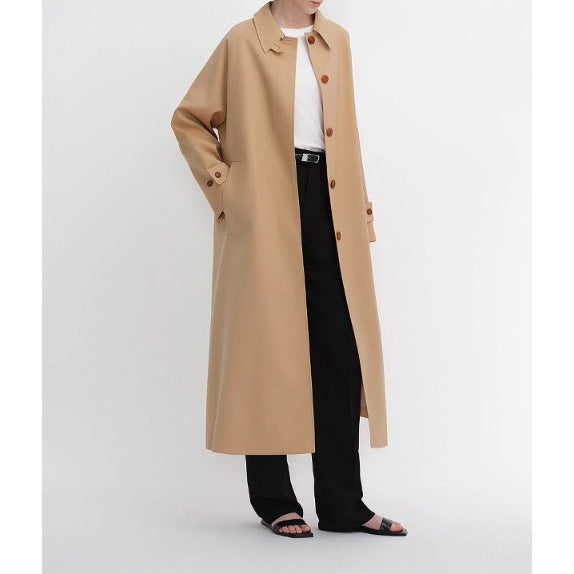 Women's Elegant Long Trench Coat Drune