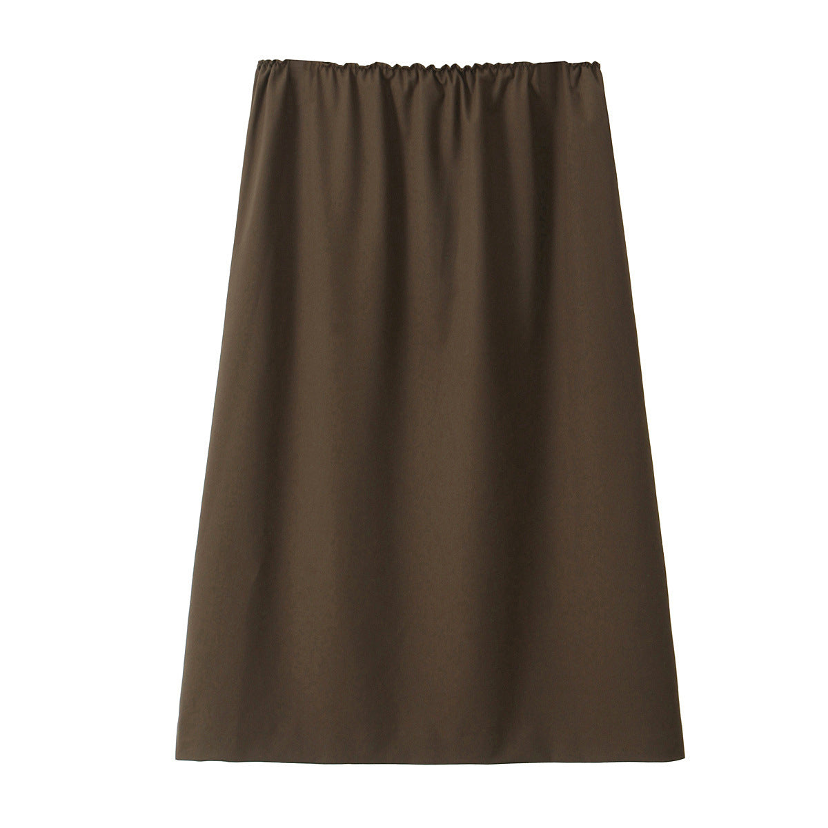 Women A-line midi skirt with elastic waistband and flowing silhouette Chichicherry
