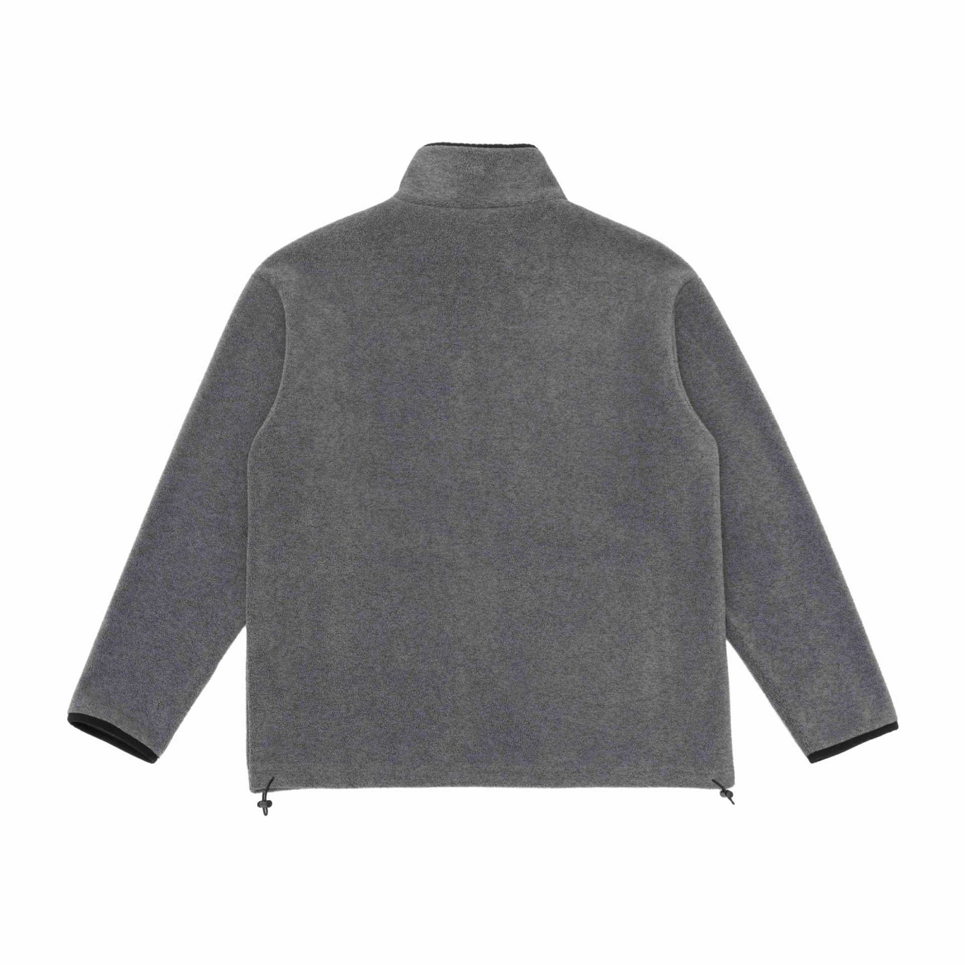Unisex fleece jacket with stand-up collar, full-length zipper and drawstring hem Chichicherry