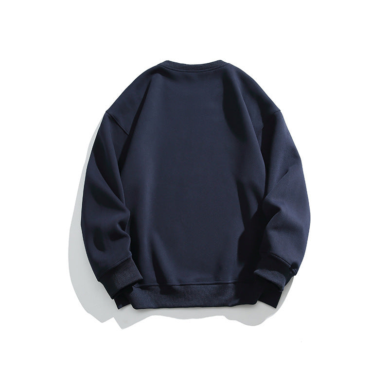 Unisex Oversized Sweatshirt with Round Neck and Distinctive College Print Chichicherry