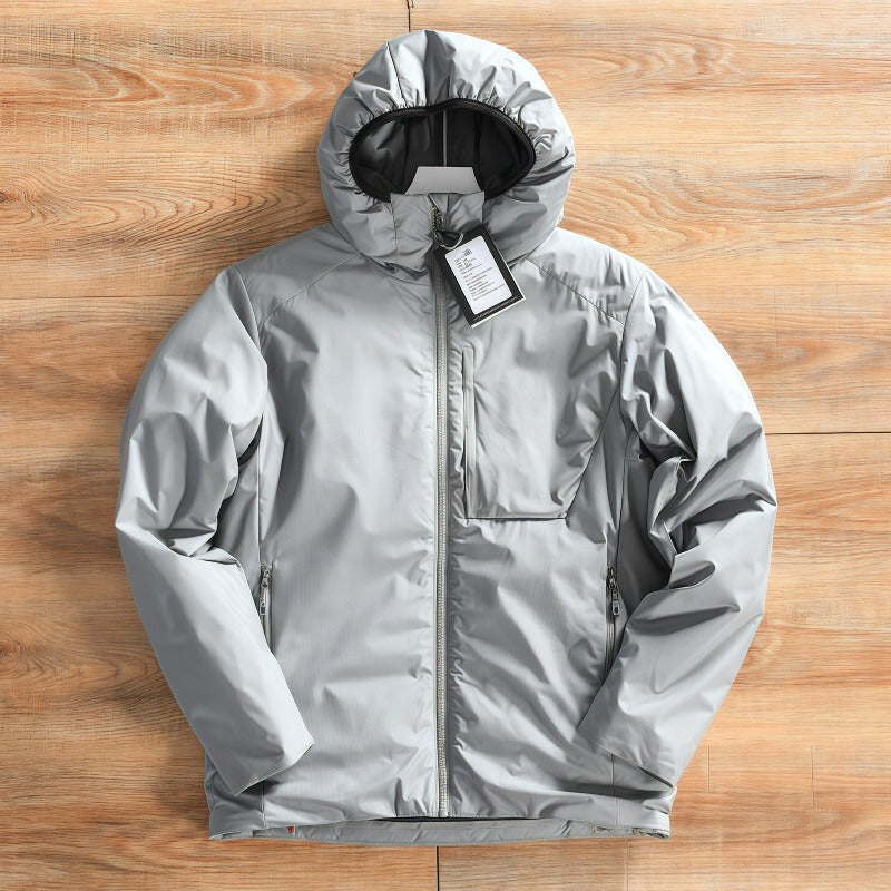 Women Lightweight Padded Hooded Jacket with Minimalist Outdoor Insulation Chichicherry