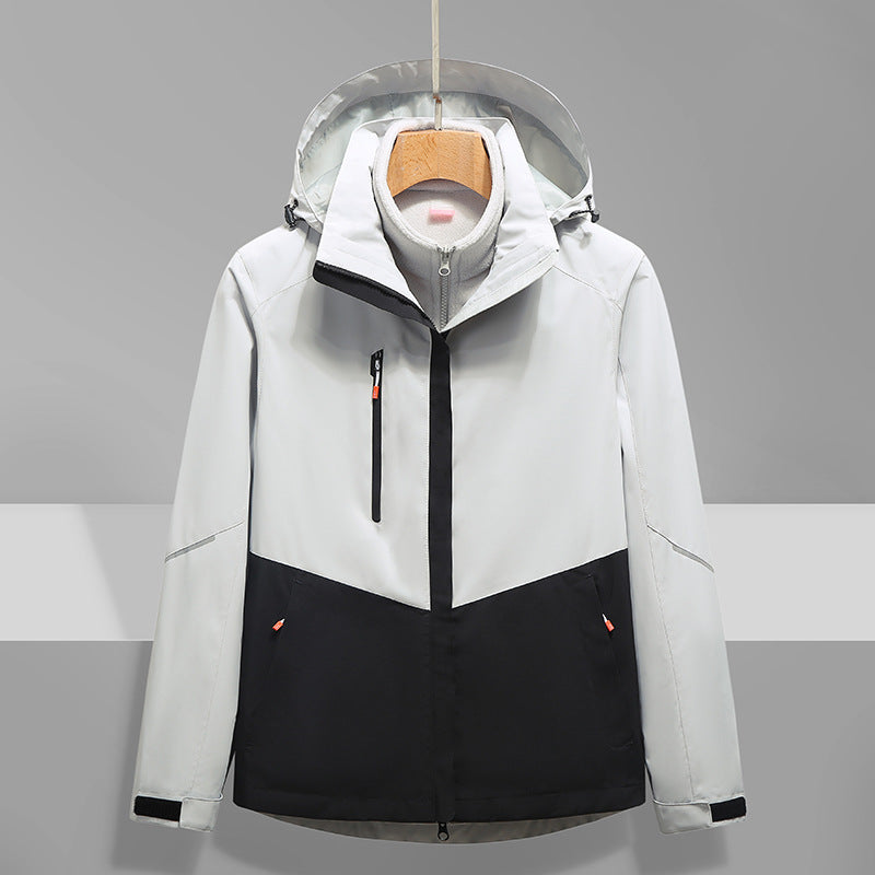 Men's Softshell Outdoor Jacket with Hood, windproof and waterproof Chichicherry