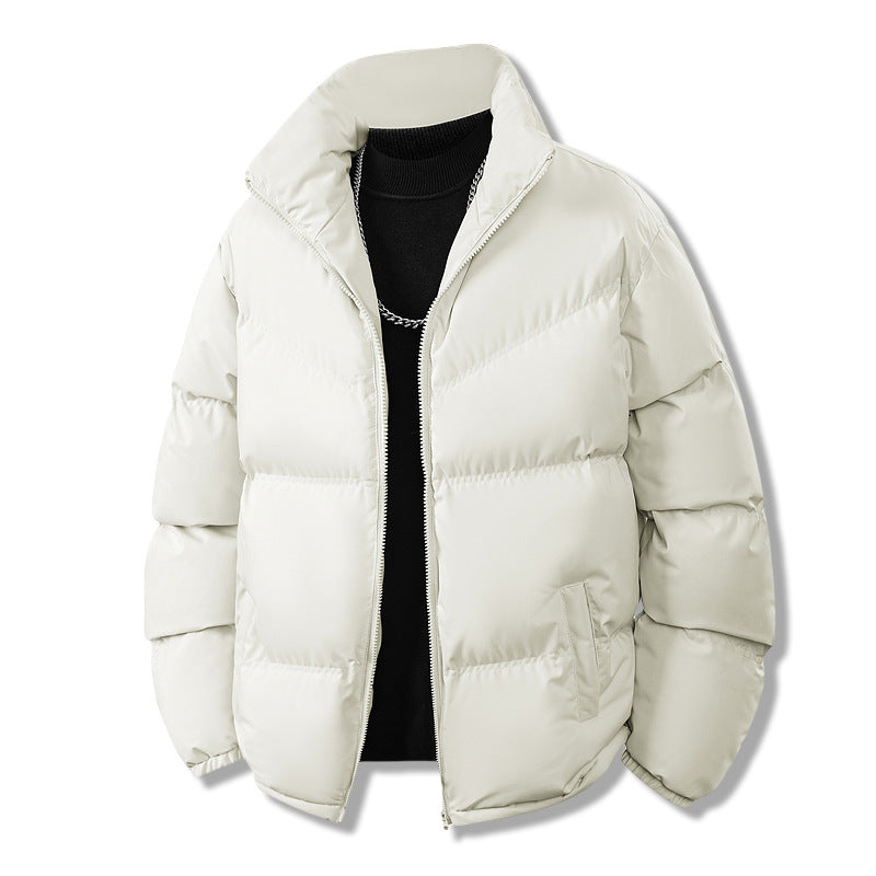 Men's short quilted thermal winter jacket with high stand-up collar and windproof filling Chichicherry