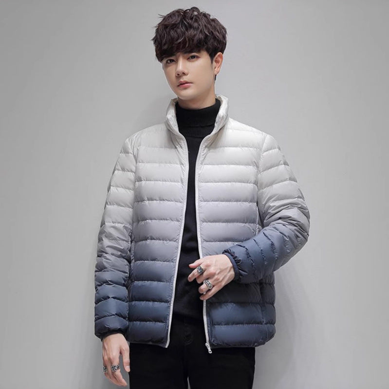 Men's lightweight padded quilted jacket with stand-up collar and thermal lining Chichicherry