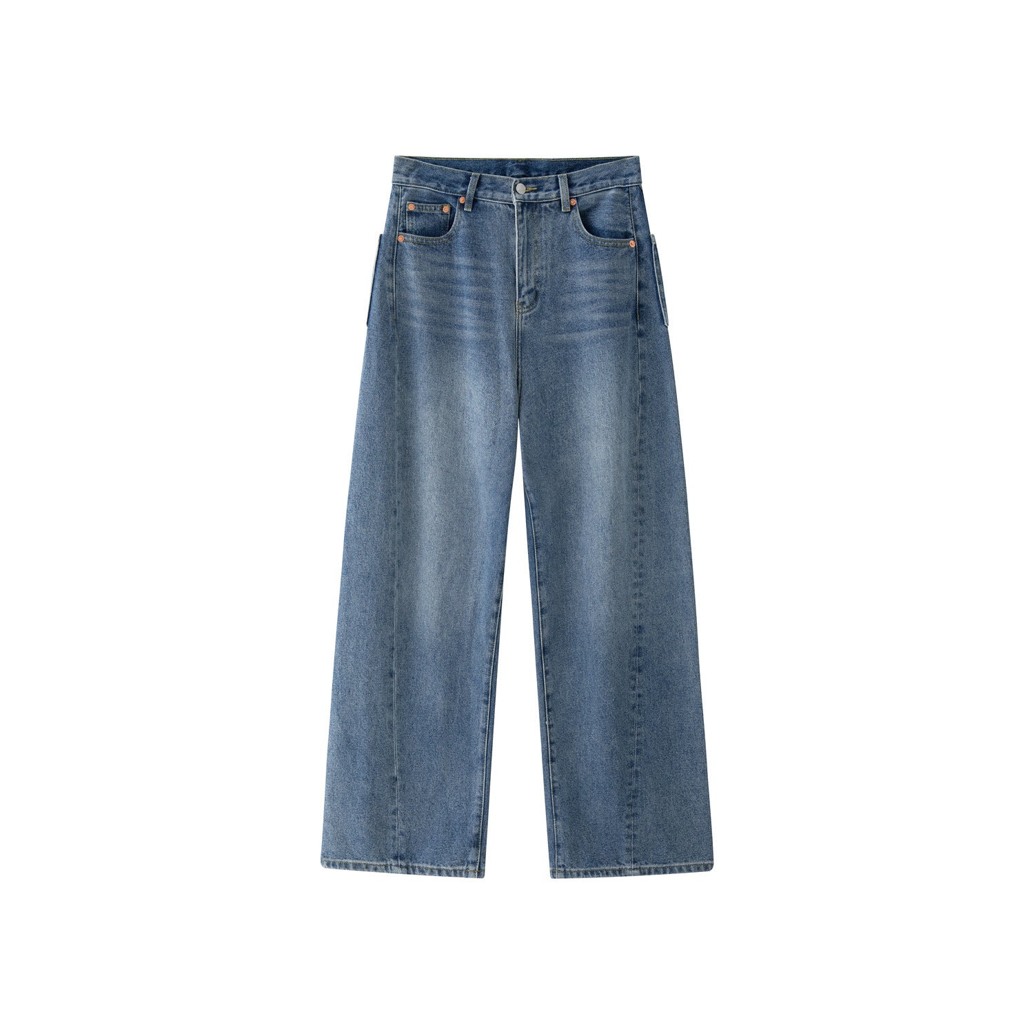 Women's Extra Wide Denim Baggy Pants with High Waist and Relaxed Fit Chichicherry