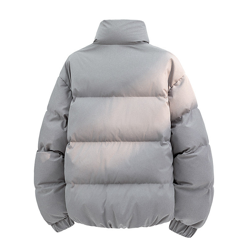 Men's Padded Quilted Jacket with Thermal Lining and High Collar Chichicherry