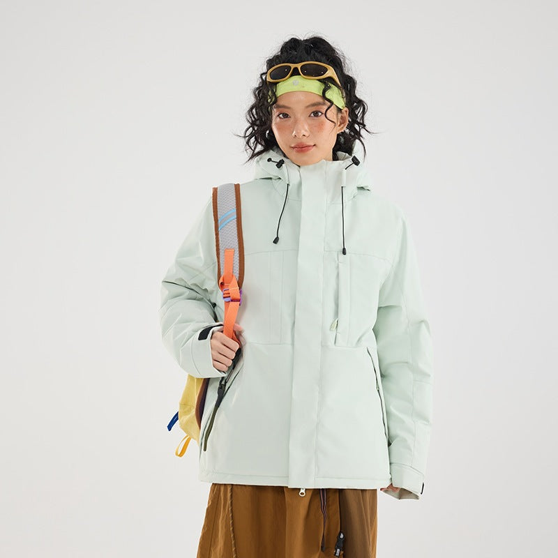 Women's Padded Winter Jacket with Hood, Water Repellent and Windproof Chichicherry