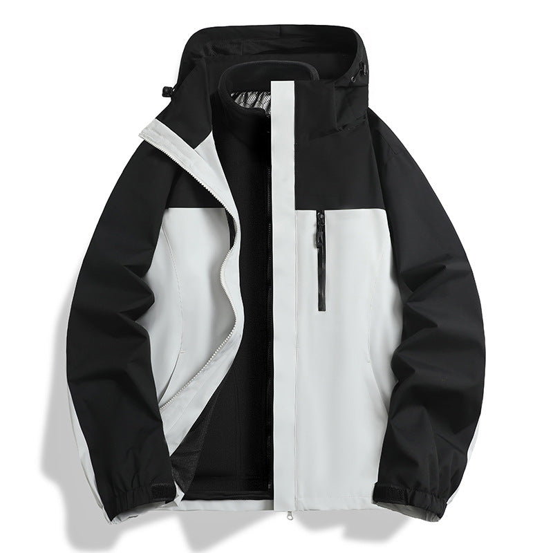 Men's two-in-one softshell hybrid jacket with removable fleece inner jacket and water-repellent membrane Chichicherry